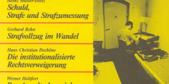 Beitragsbild vorgänge Nr. 29 (Heft 5/1977) Strafe und Strafvollzug