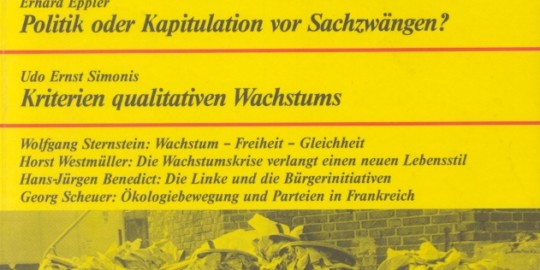 Beitragsbild vorgänge Nr. 30 (Heft 1/1978) Wachstum im Widerstreit