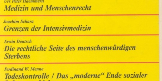 Beitragsbild vorgänge Nr. 36 (Heft 6/1978) Menschenwürdiges Sterben