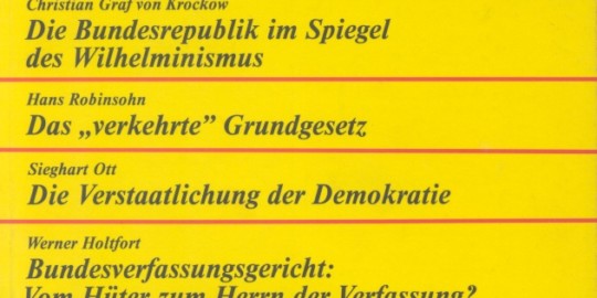 Beitragsbild vorgänge Nr. 37 (Heft 1/1979) 30 Jahre Grundgesetz 30 Jahre BRD (1)