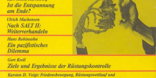 Beitragsbild vorgänge Nr. 39 (Heft 3/1979) Das Dilemma der (Ab-) Rüstungspolitik