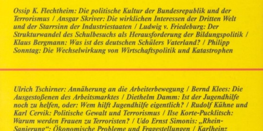 Beitragsbild vorgänge Nr. 40/41 (Heft 4/5/1979) Zeitfragen '79