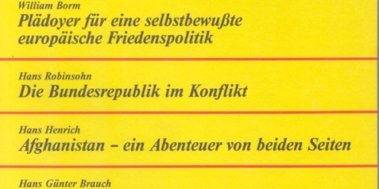 Beitragsbild vorgänge Nr. 44 (Heft 2/1980): Alternative Außenpolitik