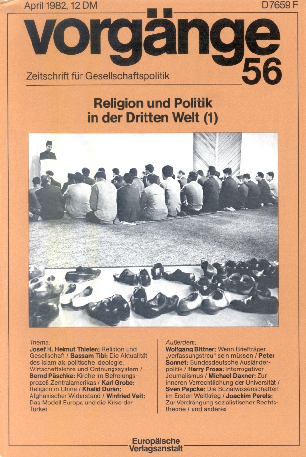 Beitragsbild vorgänge Nr. 56 (Heft 2/1982) Relegion und Politik in der dritten Welt (1)