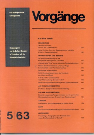 vorgänge Heft 5/1963