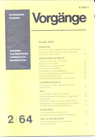 vorgänge Heft 2/1964