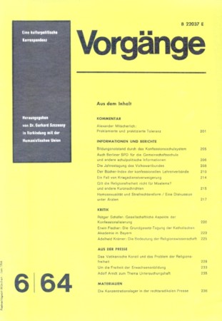 vorgänge Heft 6/1964