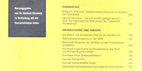 Beitragsbild vorgänge Heft 12/1964