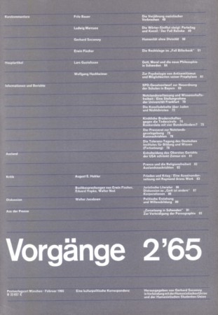 vorgänge Heft 2/1965