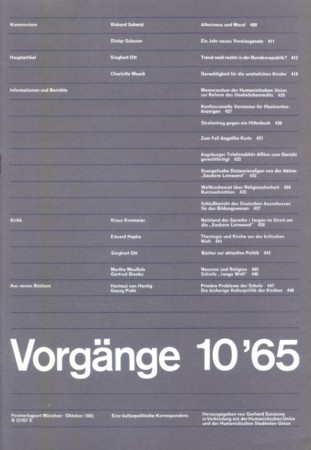 vorgänge Heft 10/1965