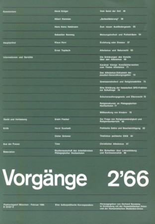 vorgänge Heft 2/1966