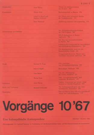 vorgänge Heft 10/1967