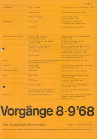 vorgänge Heft 8-9/1968