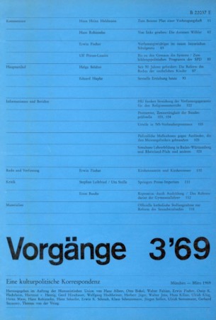 vorgänge Heft 3/1969