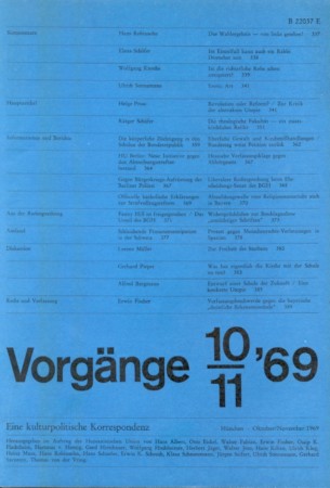 vorgänge Heft 10-11/1969