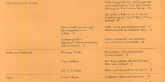 Beitragsbild vorgänge Heft 1/1971