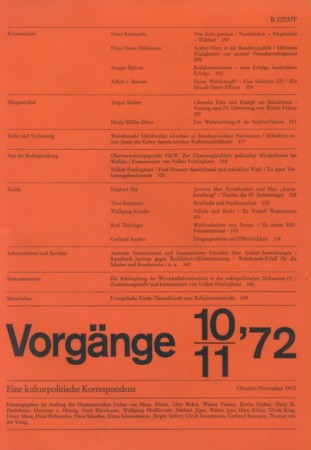 vorgänge Heft 10-11/1972