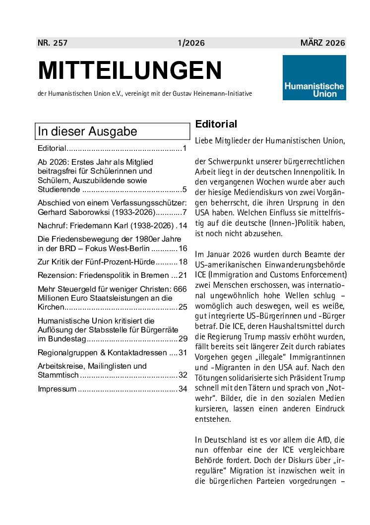 Mitteilungen Nr. 257