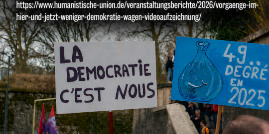 Beitragsbild vorgänge im Hier und Jetzt: Weniger Demokratie wagen? – Ein Veranstaltungsbericht